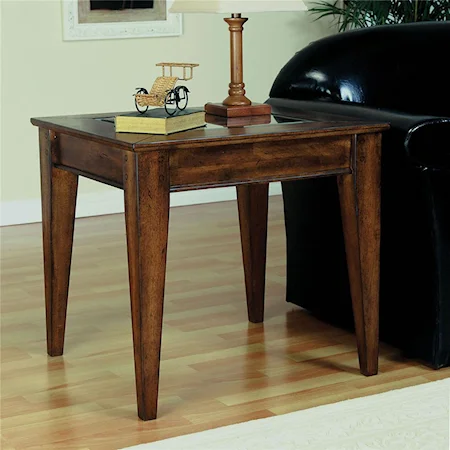 Distressed Dark Oak End Table